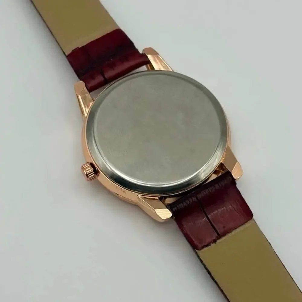 Rose Gold & Red Watch